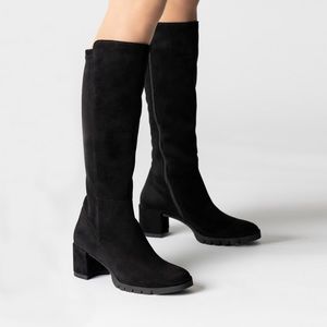 Tall leather boots US 6 (UK3.5)Brand New tall black Boot